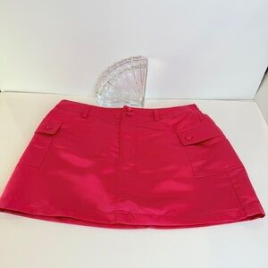💖Forever 21 Hot Pink Utility-Style Mini Skirt – Size M💖